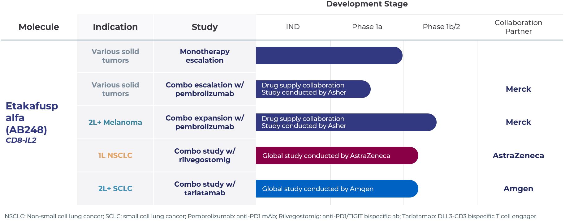 Etakafusp alfa Clinical Pipeline Chart